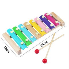 Juguetes de madera Montessori para niños, bloques de macarrón, juguete de aprendizaje, sonajeros musicales para bebés, bloques de madera coloridos gráficos, juguete educativo