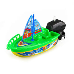 Flotador de cuerda para niños, barco de velocidad en el agua, juguetes de baño para niños, Color aleatorio, piscina, bañera, juguetes de baño