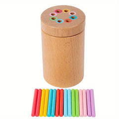 Montessori Wooden Learning Color Sorting Toys for Toddlers Fine Motor Sensory Developmental Matching Games Busy Board Toys