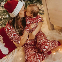 Pijamas de Natal Combinando para Família  - Conjuntos Confortáveis Adulto-Criança Look Xmas Festivo