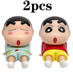 Suporte de Celular Crayon Shin-Chan - Figura de Anime Kawaii, Decoração de Mesa, Coleção e Presente