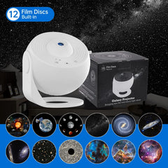 Proyector de galaxia con luz nocturna, proyector de cielo estrellado, lámpara planetaria giratoria de 360 ​​° para dormitorio de niños, regalo del Día de San Valentín, decoración de boda