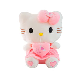 Cute Hello Kitty Pink Plush Stuffed Toys Anime Cartoon Plushie Doll Soft Stuffed Pillow Toys For Children Birthday Xmas Gifts