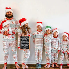 Pijamas de Natal Combinando para Família  - Conjuntos Confortáveis Adulto-Criança Look Xmas Festivo