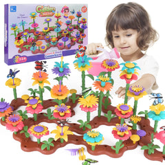 Grow Their Imagination with STEM Educational Flower Garden Building Toy - Perfect Gift for 3-7 Year Old Boys & Girls!