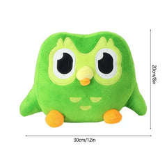 Green Duolingo Owl Plush Toy Duo Plushie Of Duo The Owl Cartoon Anime Owl Doll Soft Stuffed Animal Toy Children Birthday Gift