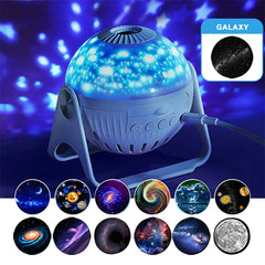 Star Projector Galaxy Night Light For Bedroom 13 Films Home Planetarium Starry Night Ceiling Projector for Kids Home Decor