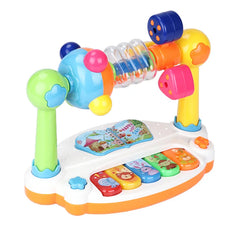 Baby Piano Toys Kids Rotating Music Piano Keyboard with Light Sound, Musical Toys for Toddlers,Early Educational Music Toy Gifts