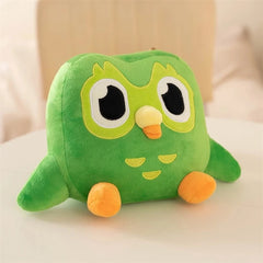 Green Duolingo Owl Plush Toy Duo Plushie Of Duo The Owl Cartoon Anime Owl Doll Soft Stuffed Animal Toy Children Birthday Gift