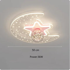 Children Room Modern LED Ceiling Light Kids Room Ceiling Star Room Lamp For Bedroom Cute Girls Boys Baby Home Decortion Lighting