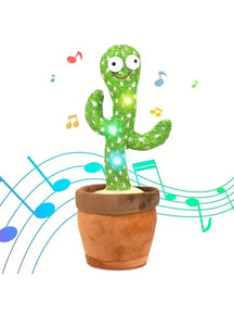 1pc-Juguetes De Cactus Parlantes Bailando Para Bebés Niños Y Niñas, Cantando Imitando Grabación Repitiendo Lo Que Dices Sunny Cactus Up Plus