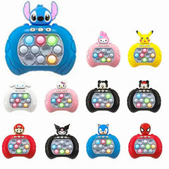 Sanrio Stitch-máquina de juego de burbujas de empuje rápido para niños, exprimidor divertido de Whac-A-Mole, juguete sensorial antiestrés, nuevos regalos