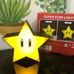 Figura de luz de superestrella, luz Led nocturna con música, lámpara de escritorio con carga USB y sonido para regalos, juguetes de Navidad