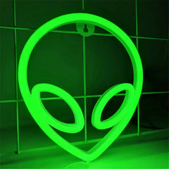 Neon Light Party LED Aliens ET Earth Planet Rocket Led Night Light for Bedroom Decor Neon Sign Wallpaper Christmas decoration