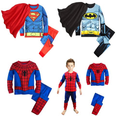 Pijama de Cosplay de Super-Heróis para Crianças - Conjunto de Dormir dos Vingadores Marvel (2-8 anos)