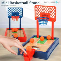 Juego de baloncesto. Mini juego de escritorio portátil de viaje o de oficina para interiores o exteriores. Divertido juguete o regalo deportivo novedoso