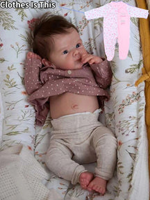 18 Inch Full Body Silicone Newborn Baby Girl Bettie Lifelike Reborn Baby Doll 3D Painted Skin Newborn Bettie Doll